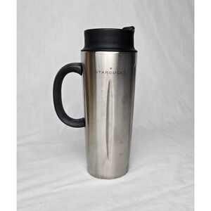 Starbucks Stainless Steel Travel 16oz Tumbler French Press Barista Thermos 2003